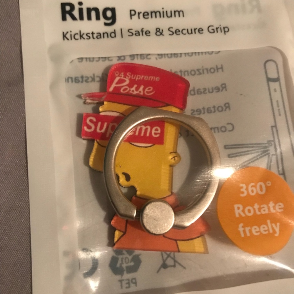 Brand New BART Simpson Finger Phone Holder - Picture 3 of 8
